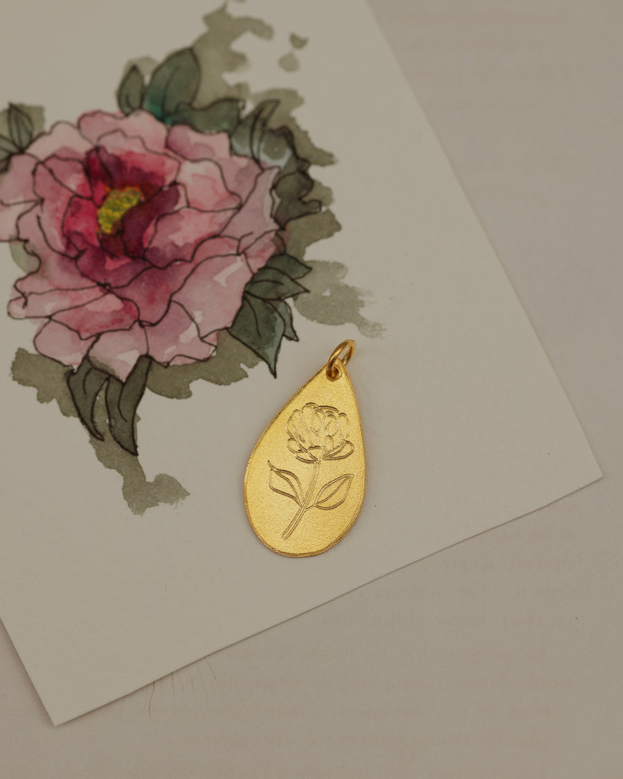 Peónia (Flor de Junho) Amuleto
