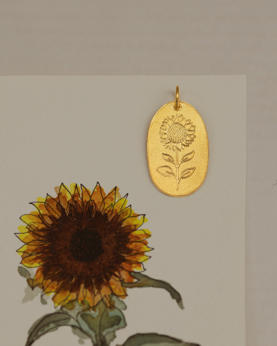 Girassol (Flor de Julho) Amuleto